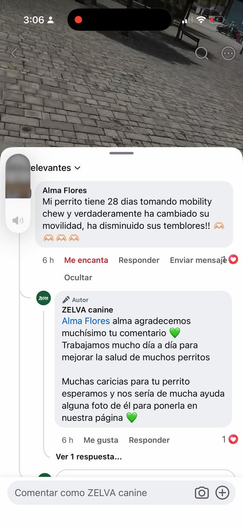 Mensaje de un cliente