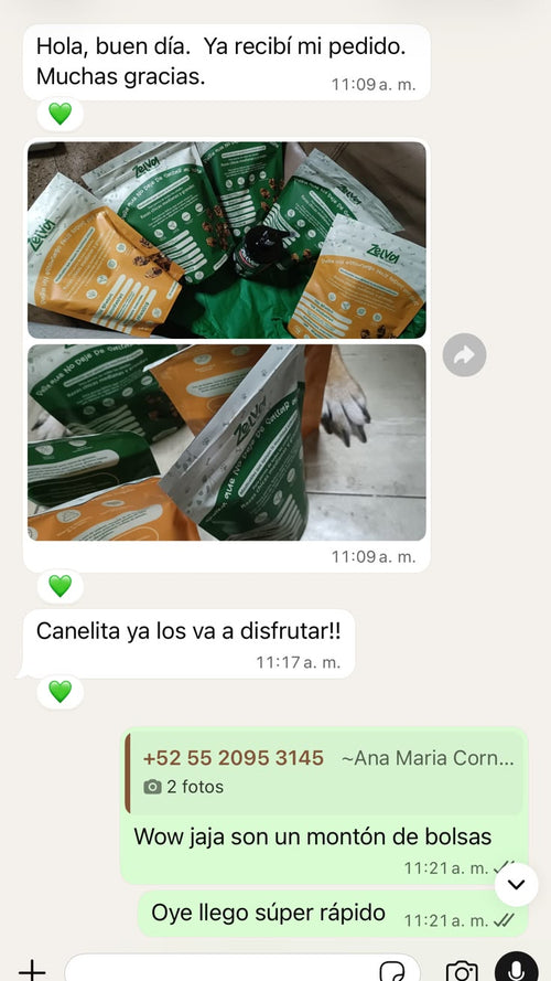 Mensaje de un cliente