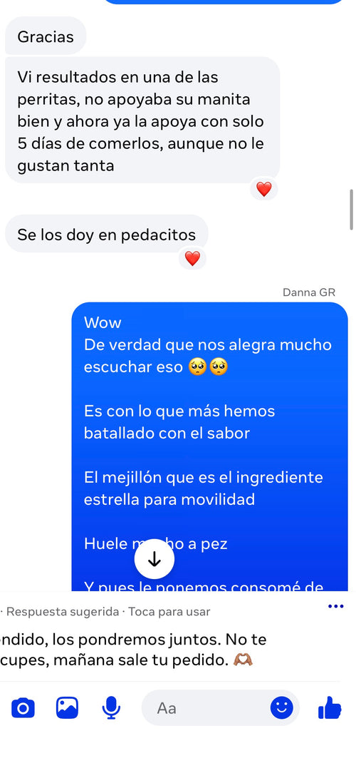 Mensaje de un cliente