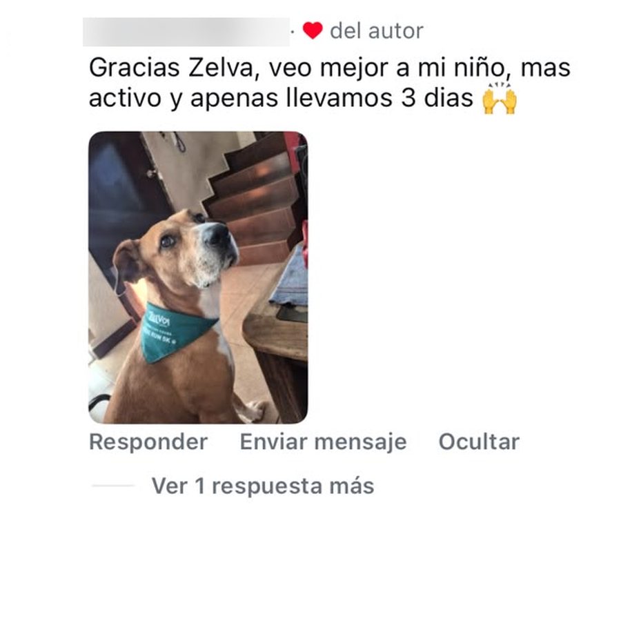 Comentario de un cliente: más activo después de 3 días